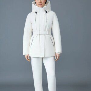 NWT JENI-F 2-in-1 down parka with removable bib in Cream Brand New in Bag